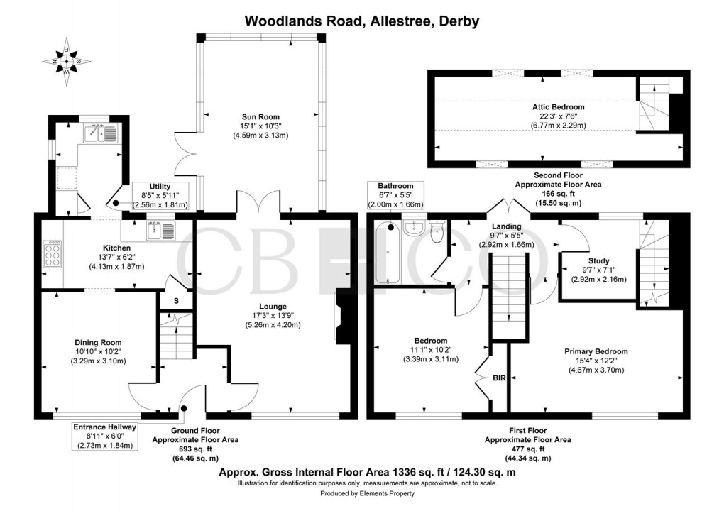 Floorplan for Woodlands Road, Allestree, Derby