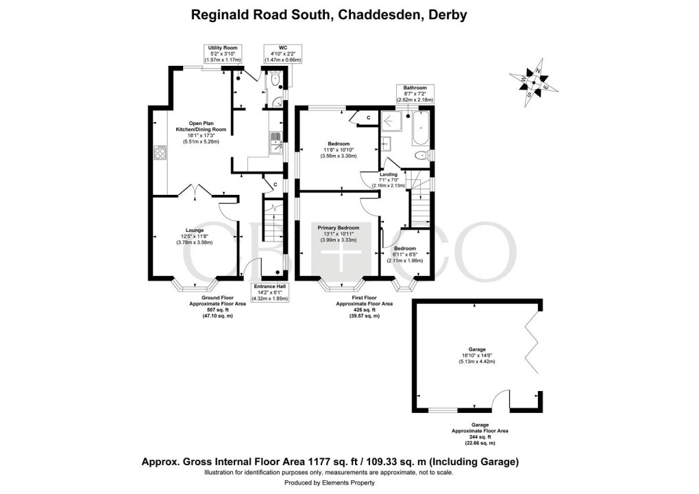 Floorplan for Reginald Road South, Chaddesden, Derby