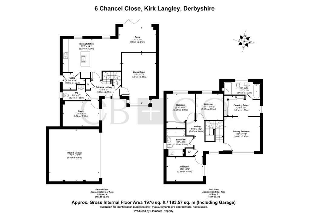 Floorplan for Chancel Close, Kirk Langley, Ashbourne