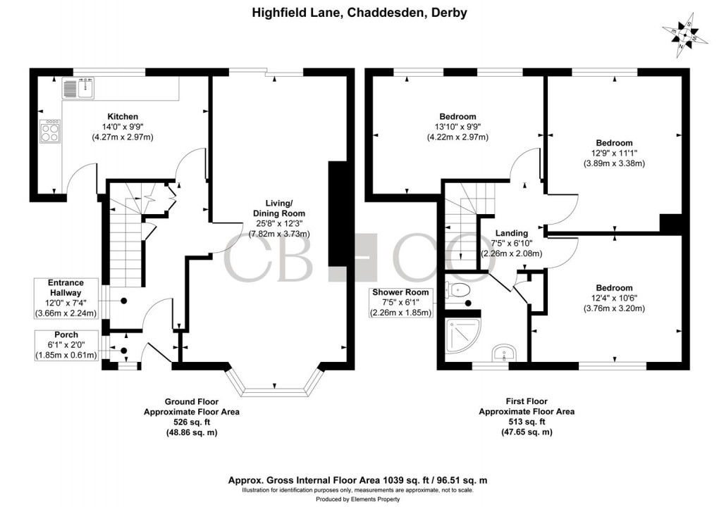 Floorplan for Highfield Lane, Chaddesden, Derby
