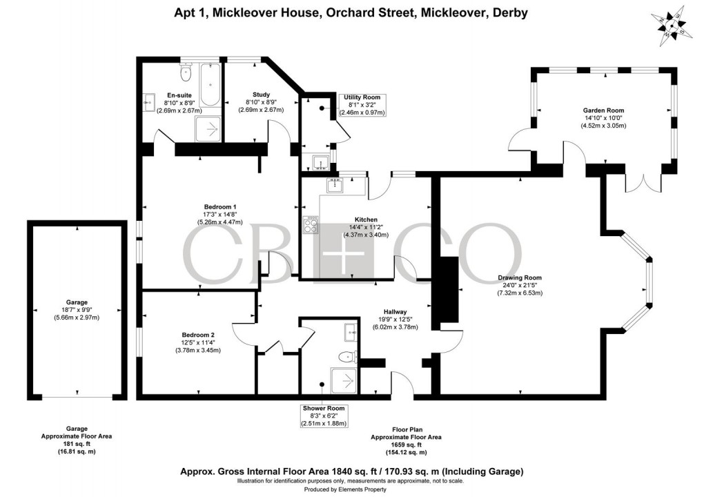 Floorplan for Mickleover House, Orchard Street, Mickleover