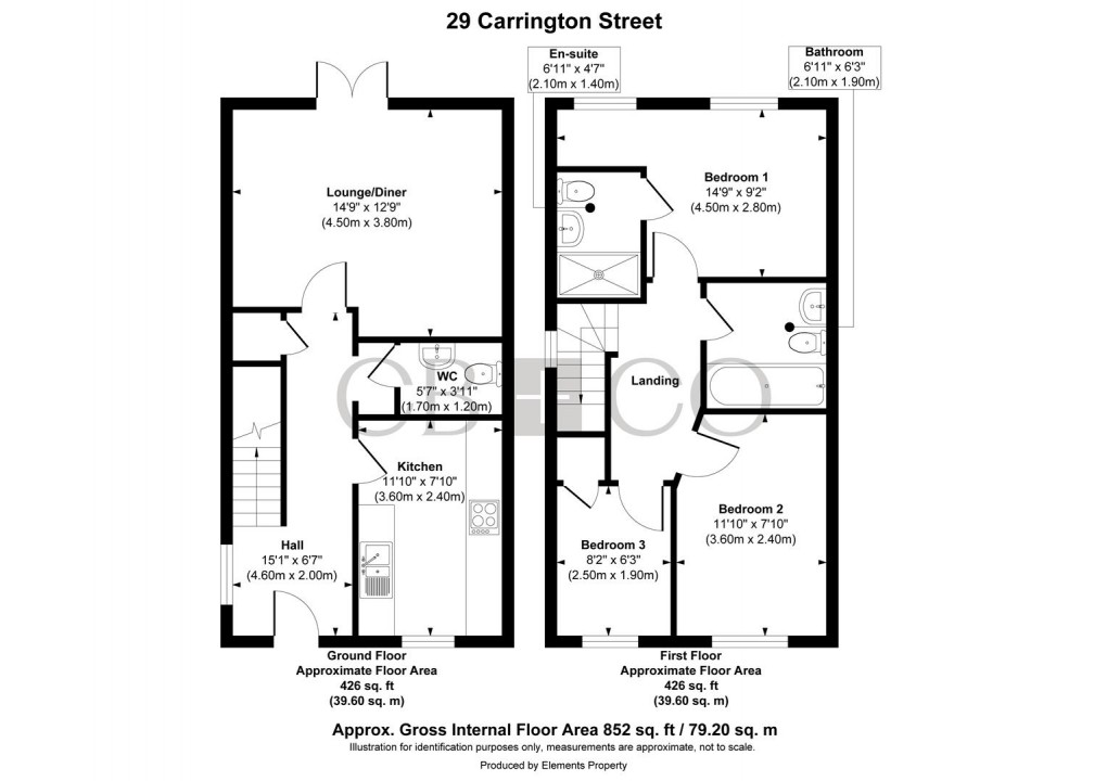 Floorplan for Carrington Street, Derby