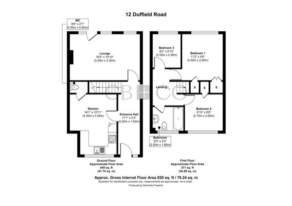 Floorplan for Duffield Road, Little Eaton, Derby