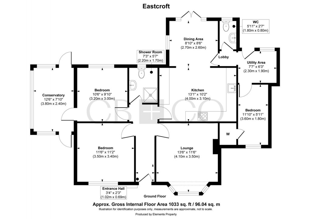 Floorplan for Eastcroft Avenue, Littleover, Derby