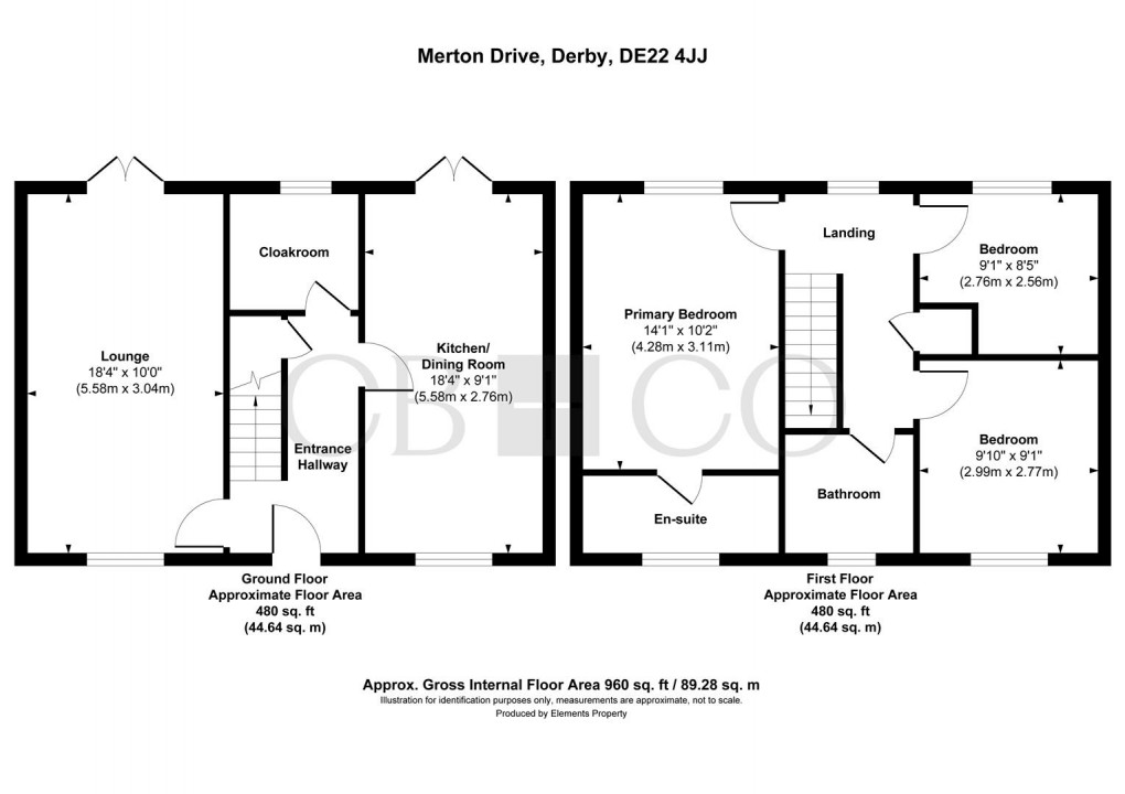 Floorplan for Merton Drive, Derby