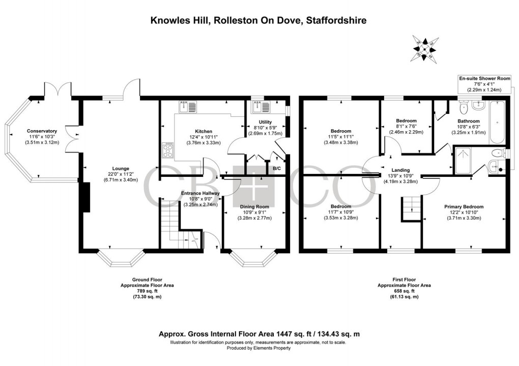 Floorplan for Knowles Hill, Rolleston-On-Dove, Burton-On-Trent