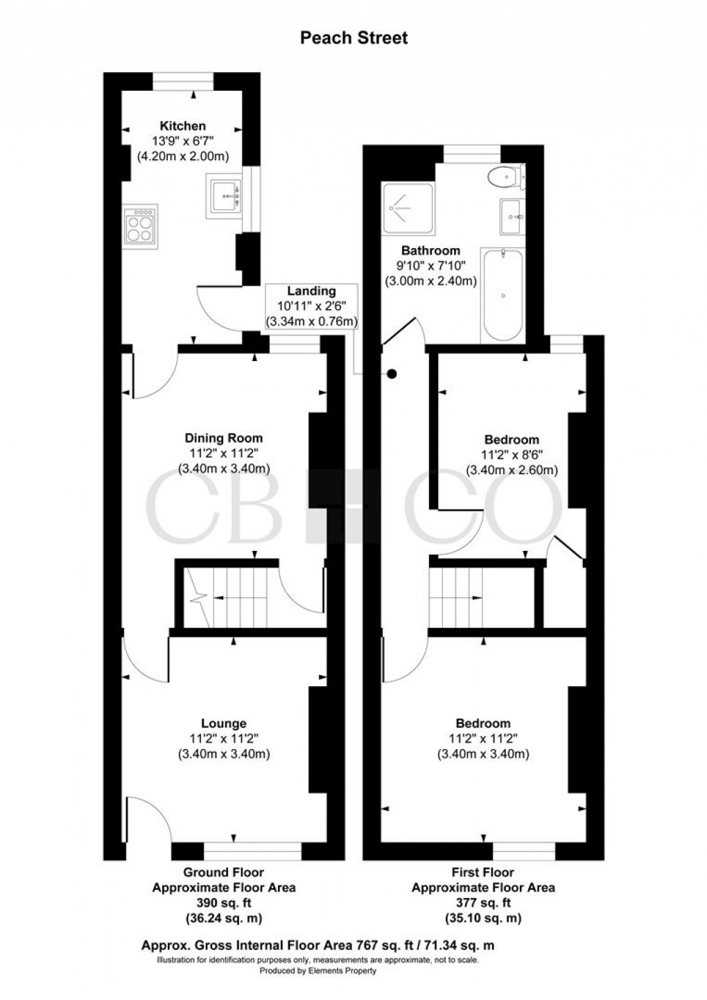 Floorplan for Peach Street, Derby