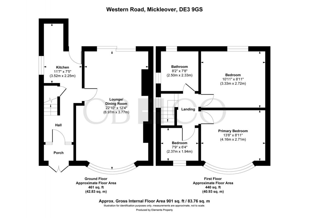 Floorplan for Western Road, Derby