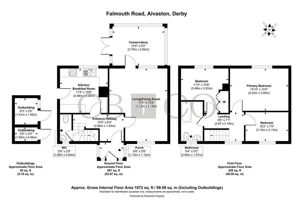 Floorplan for Falmouth Road, Alvaston, Derby