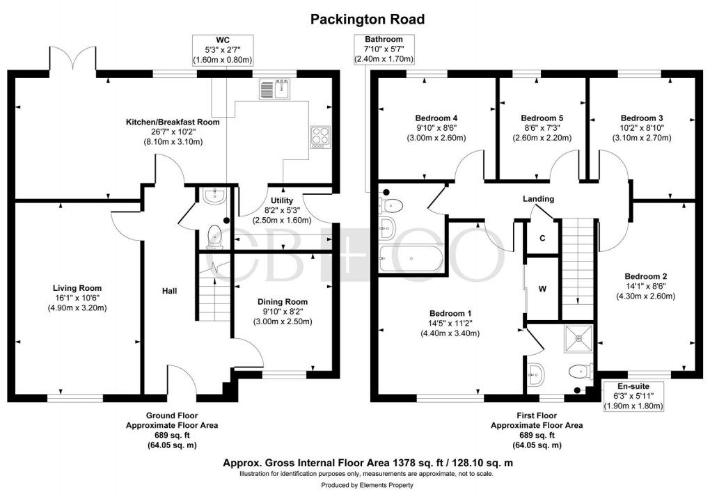 Floorplan for Packington Road, Hilton, Derby