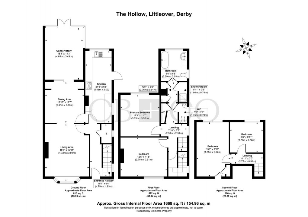 Floorplan for The Hollow, Littleover, Derby