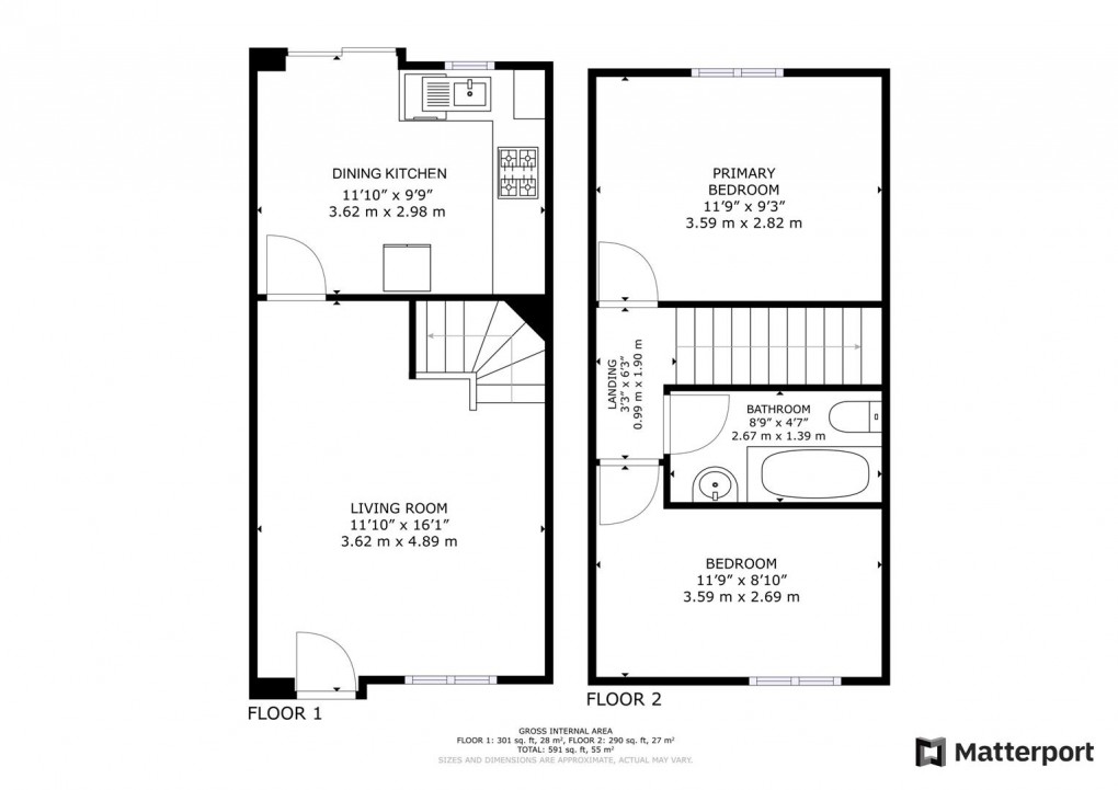 Floorplan for Orkney Close, Stenson Fields, Derby