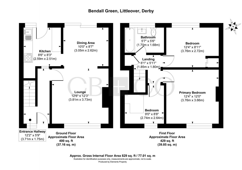 Floorplan for Bendall Green, Littleover, Derby