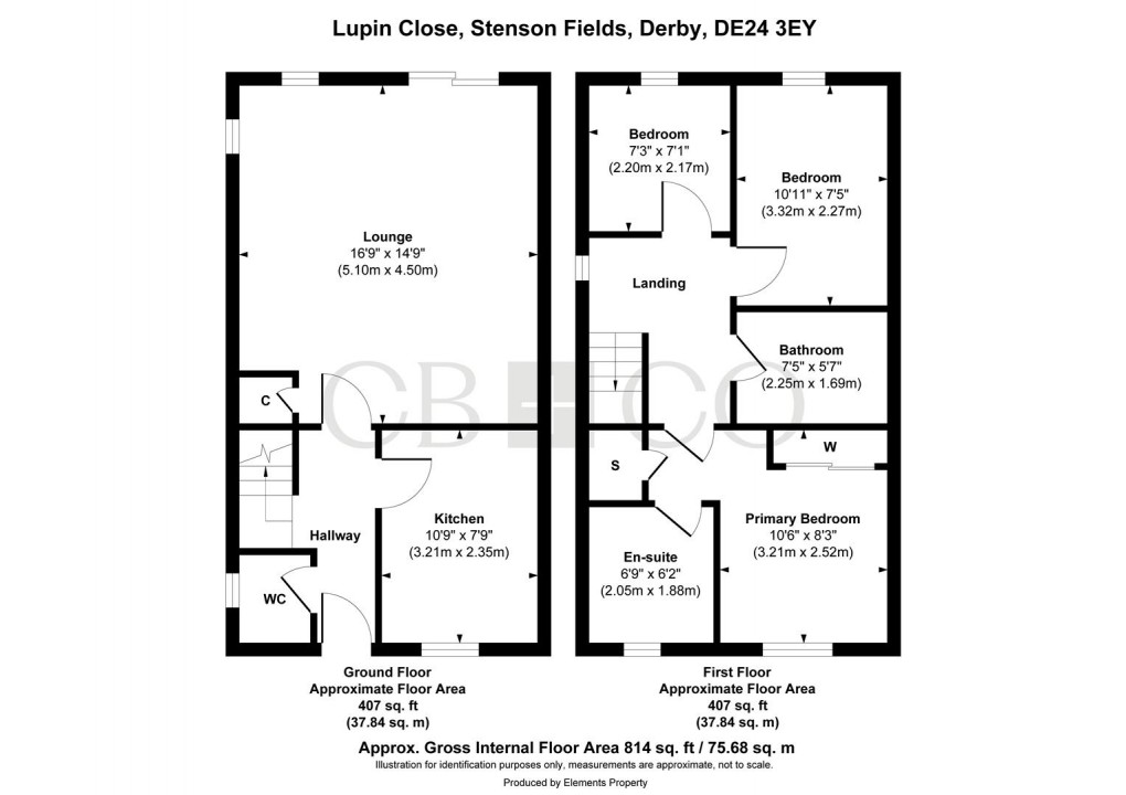 Floorplan for Lupin Close, Stenson Fields, Derby