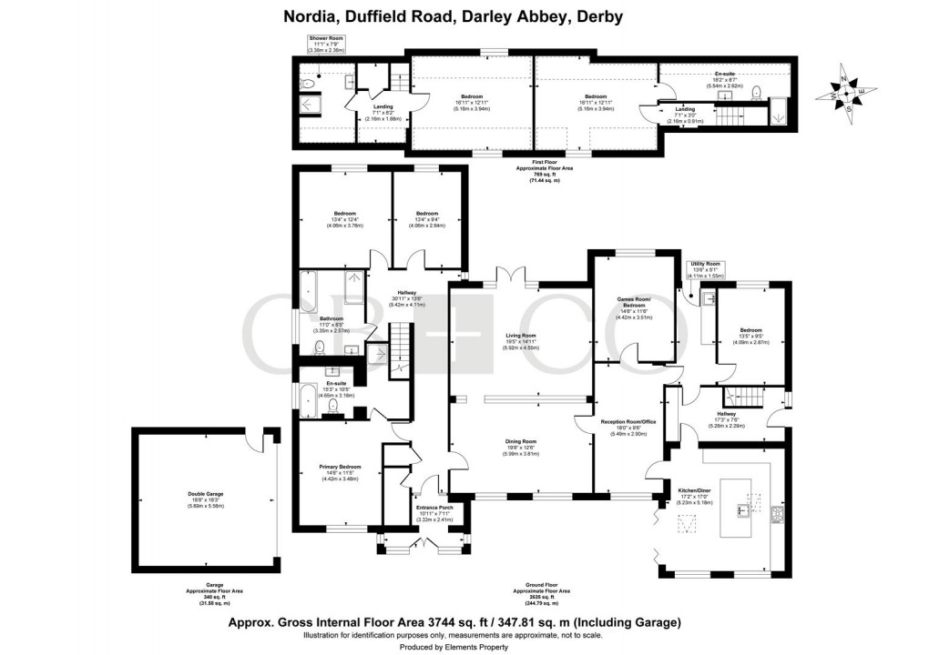Floorplan for Duffield Road, Darley Abbey, Derby