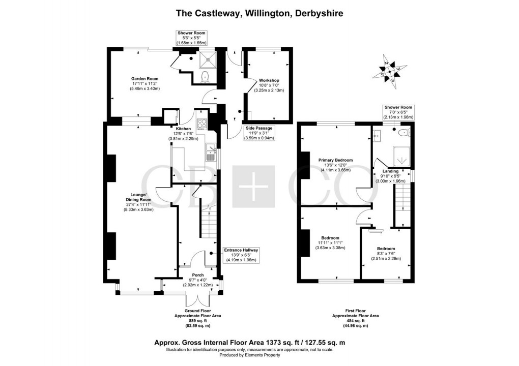 Floorplan for The Castle Way, Willington, Derby
