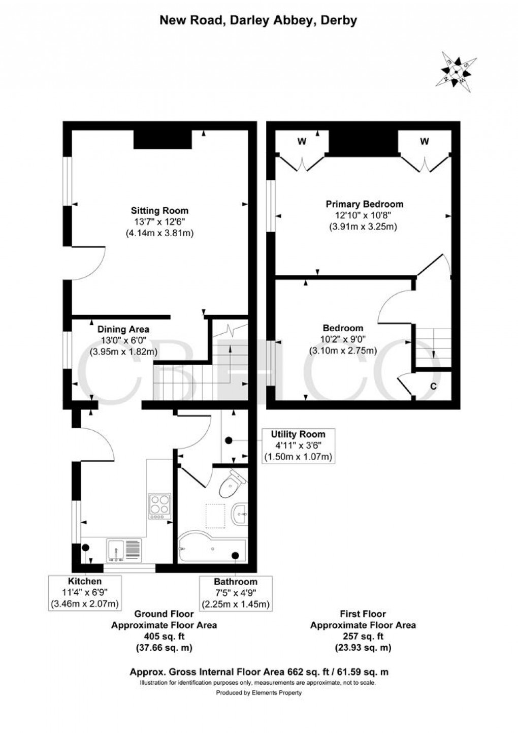 Floorplan for New Road, Darley Abbey, Derby