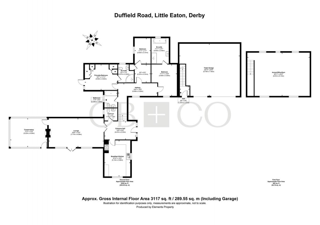 Floorplan for Duffield Road, Little Eaton, Derby