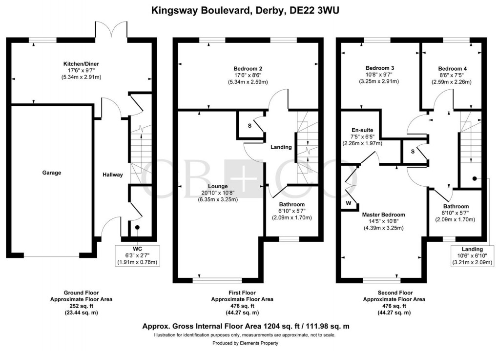 Floorplan for Kingsway Boulevard, Derby