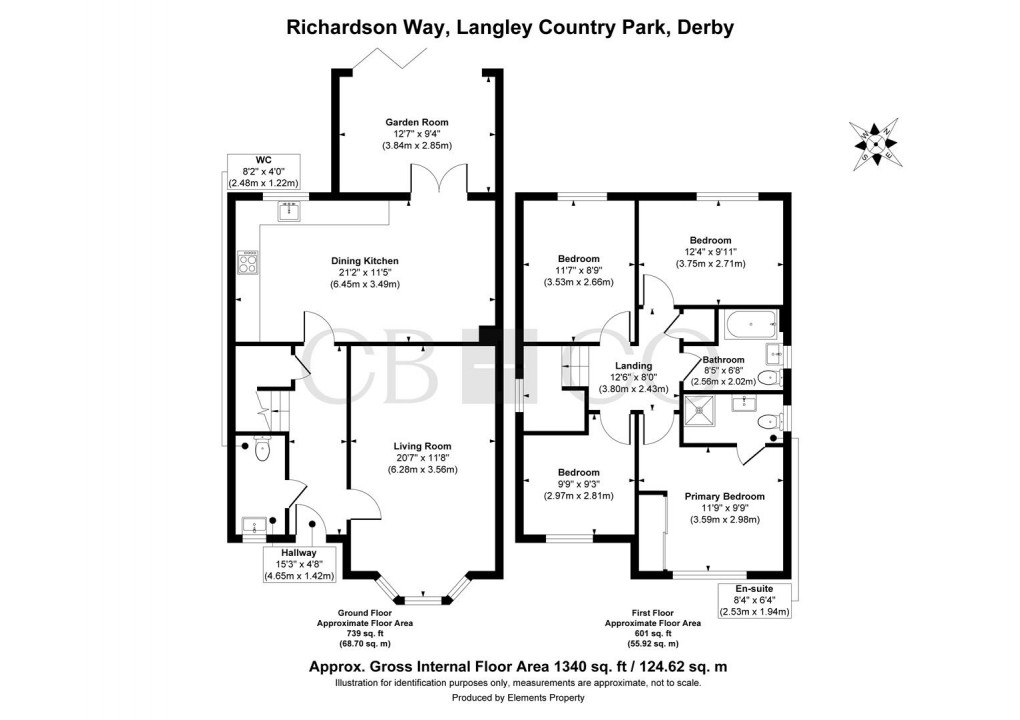 Floorplan for Richardson Way, Langley Country Park, Derby