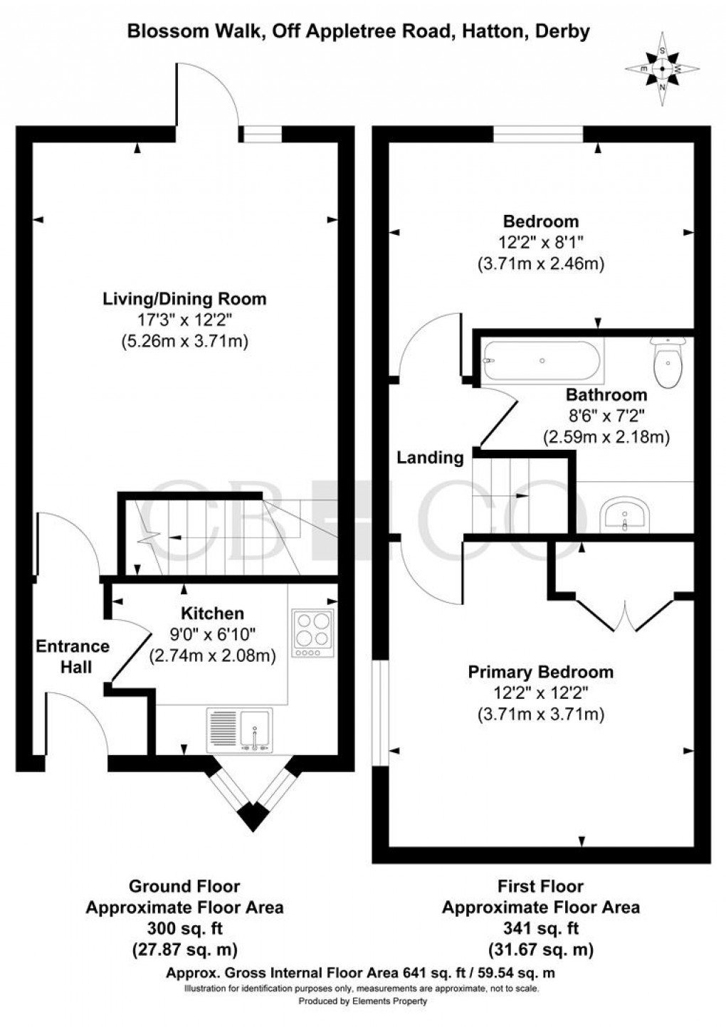 Floorplan for Blossom Walk, Hatton, Derby