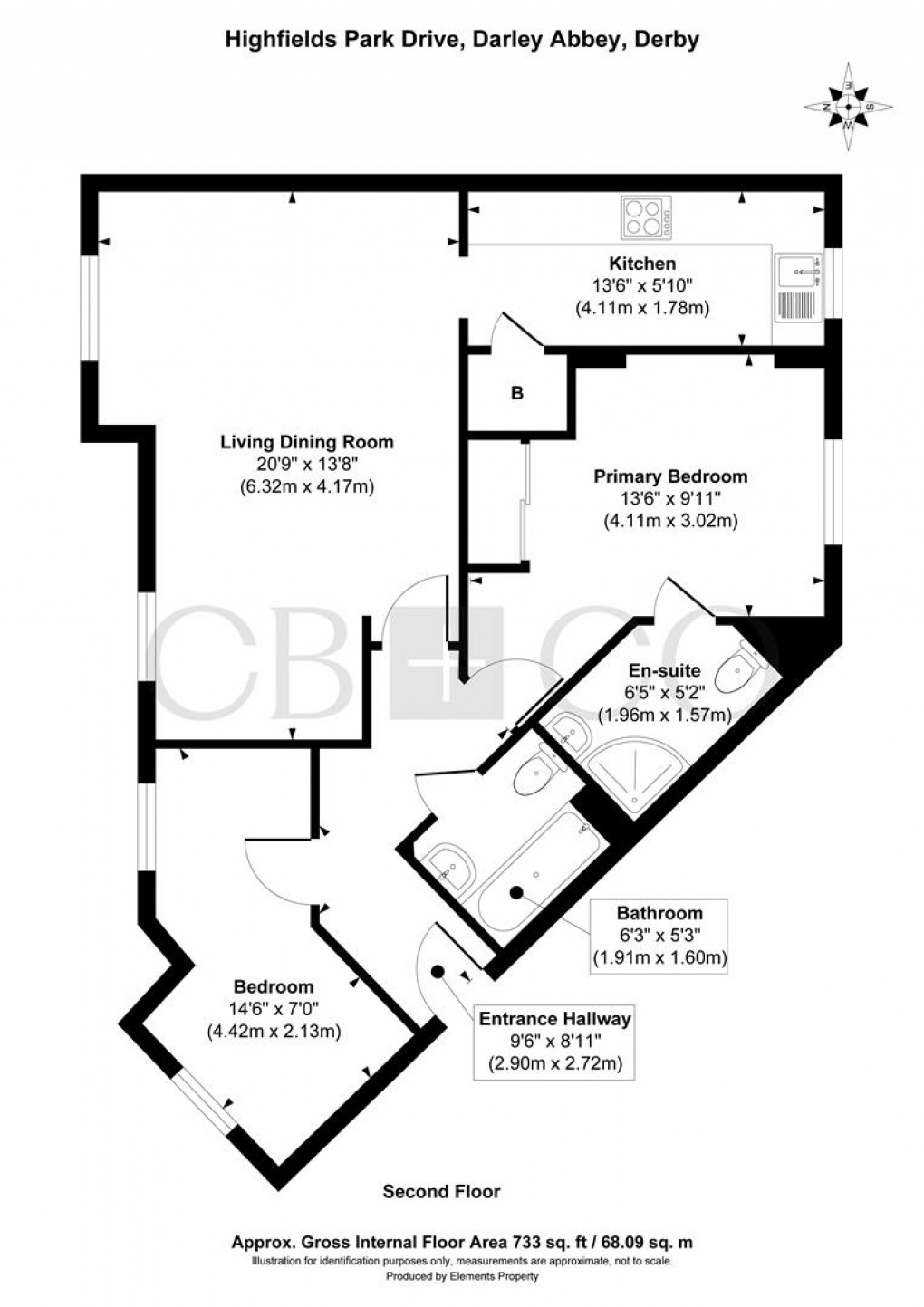 Floorplan for Highfields Park Drive, Off Broadway, Derby