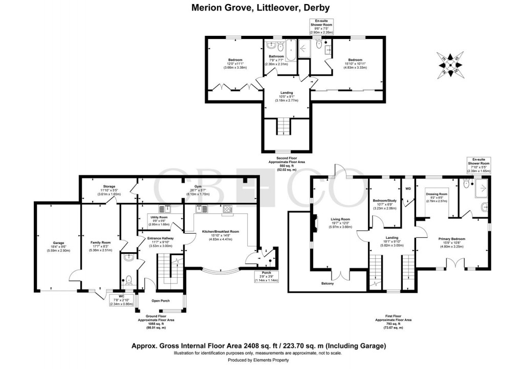 Floorplan for Merion Grove, Littleover, Derby