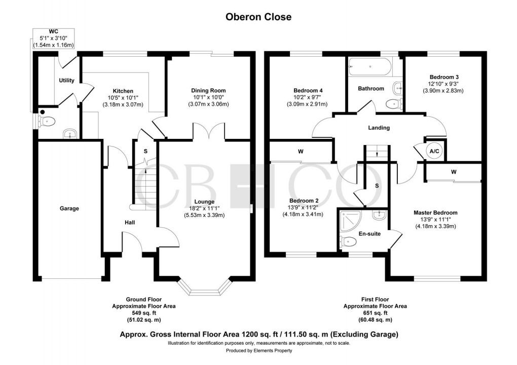Floorplan for Oberon Close, Chellaston, Derby