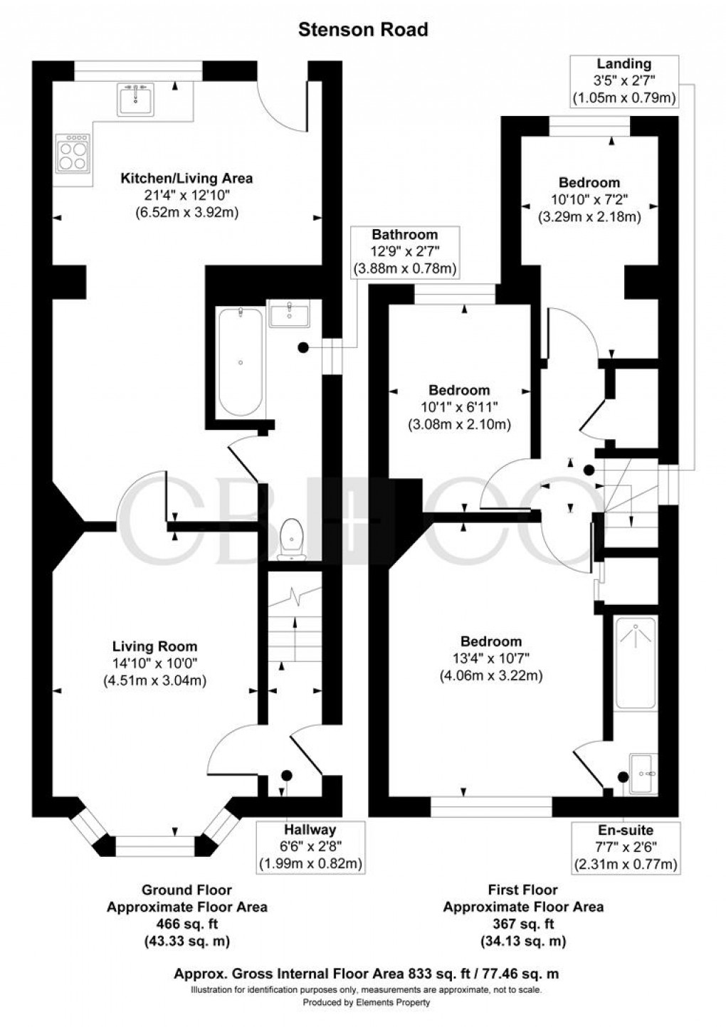 Floorplan for Stenson Road, Littleover, Derby