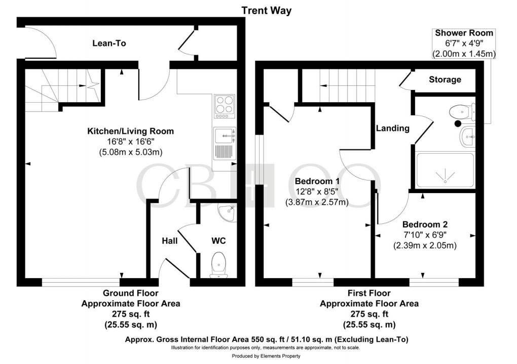 Floorplan for Trent Way, Mickleover, Derby