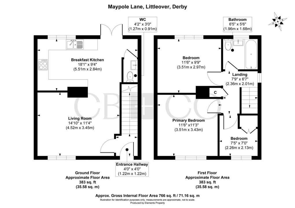 Floorplan for Maypole Lane, Littleover, Derby