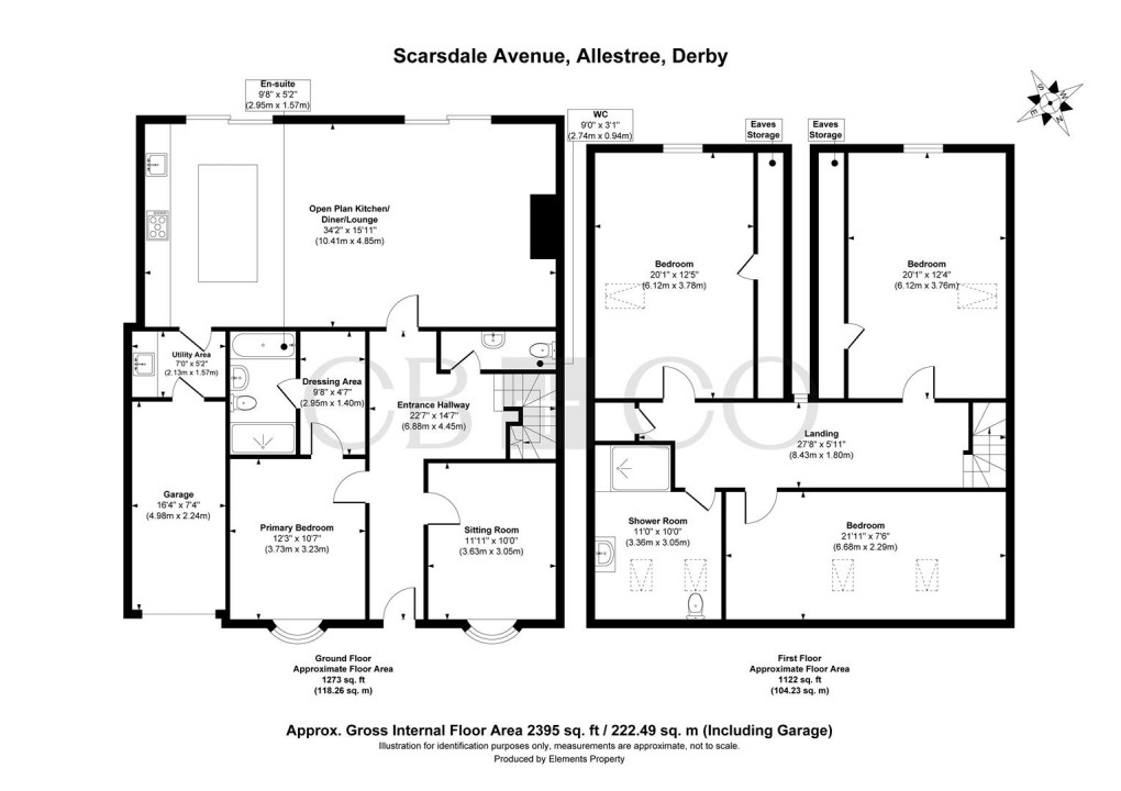 Floorplan for Scarsdale Avenue, Allestree, Derby