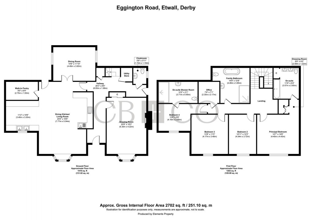 Floorplan for Egginton Road, Etwall, Derby