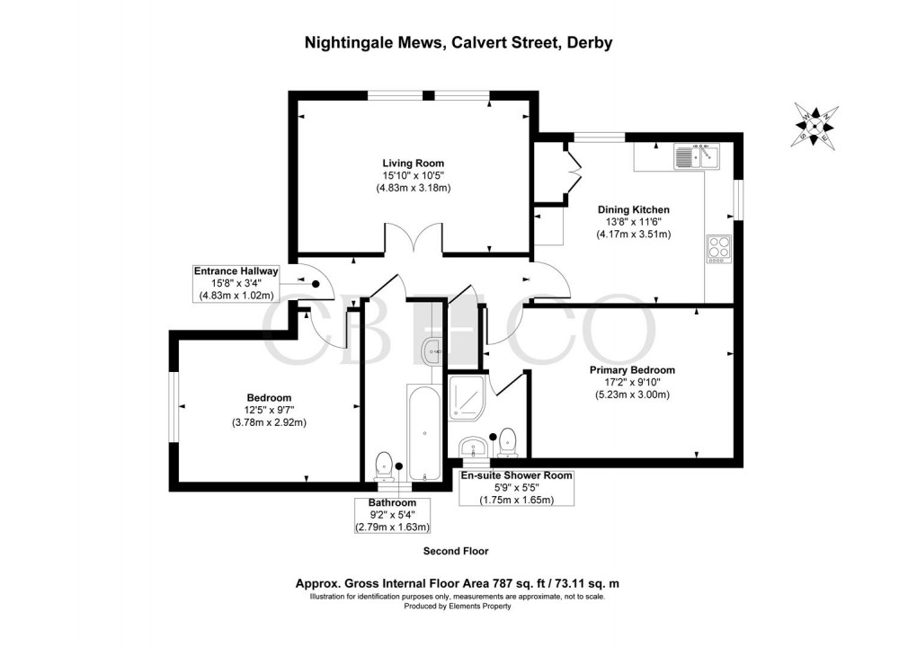 Floorplan for Calvert Street, Derby