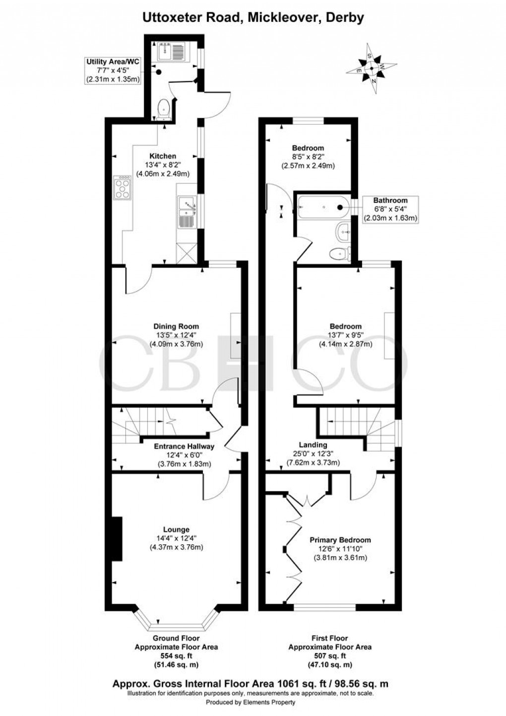 Floorplan for Uttoxeter Road, Mickleover, Derby