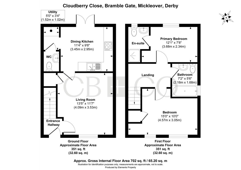 Floorplan for Cloudberry Close, Mickleover, Derby