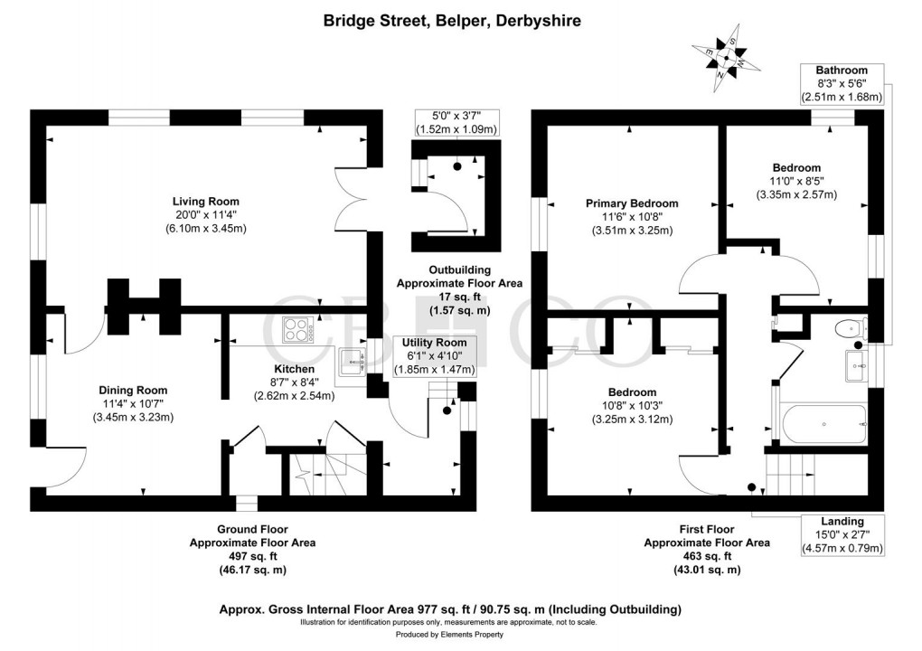 Floorplan for Bridge Street, Belper