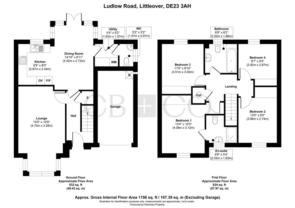 Floorplan for Ludlow Road, Littleover, Derby