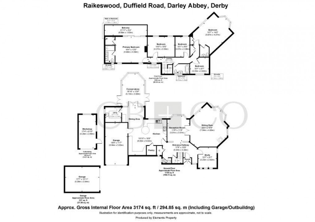 Floorplan for Duffield Road, Darley Abbey, Derby
