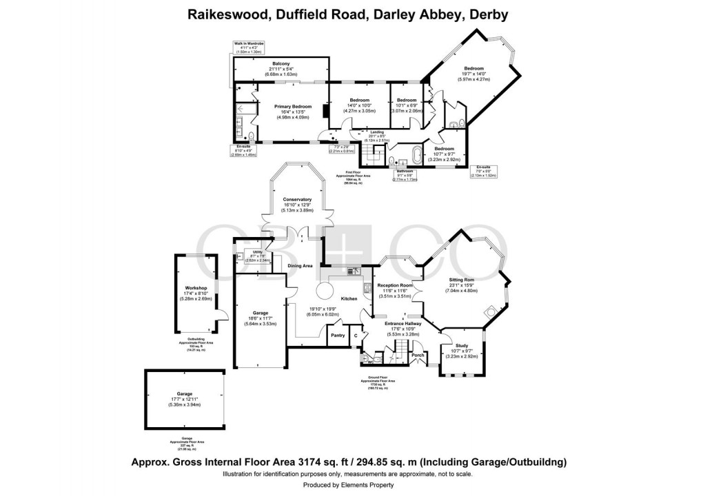 Floorplan for Duffield Road, Darley Abbey, Derby