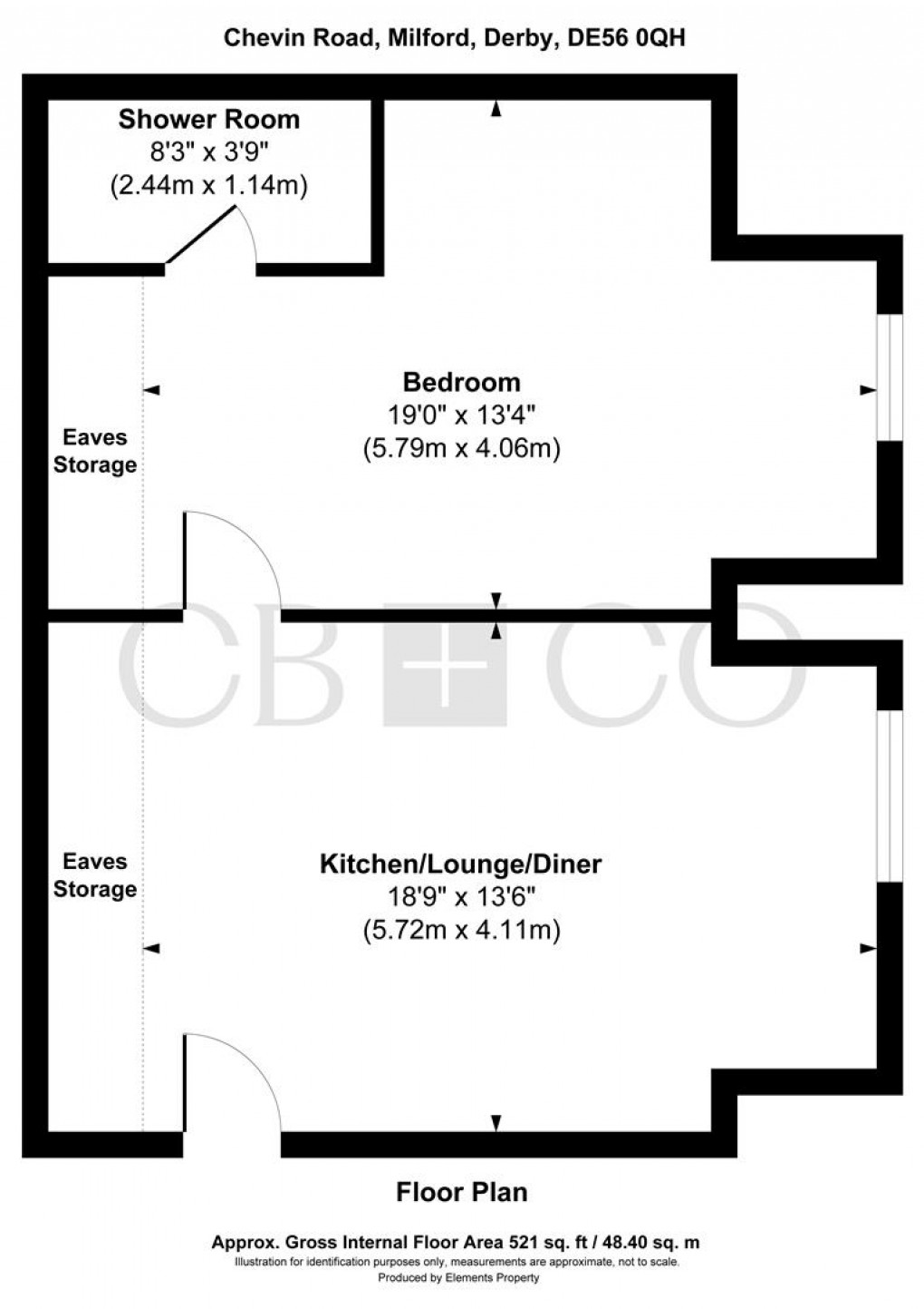 Floorplan for Chevin Road, Milford, Belper