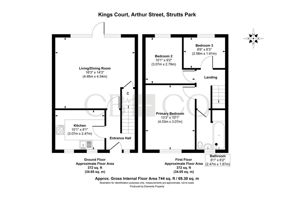 Floorplan for Arthur Street, Strutts Park, Derby