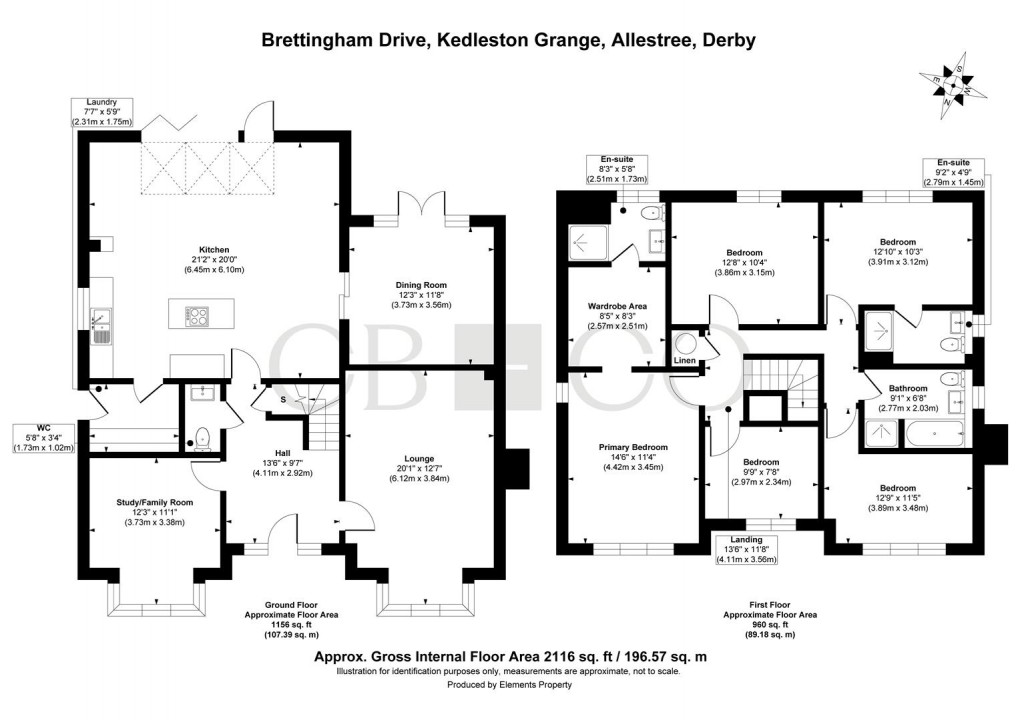 Floorplan for Brettingham Drive, Kedleston Grange, Allestree