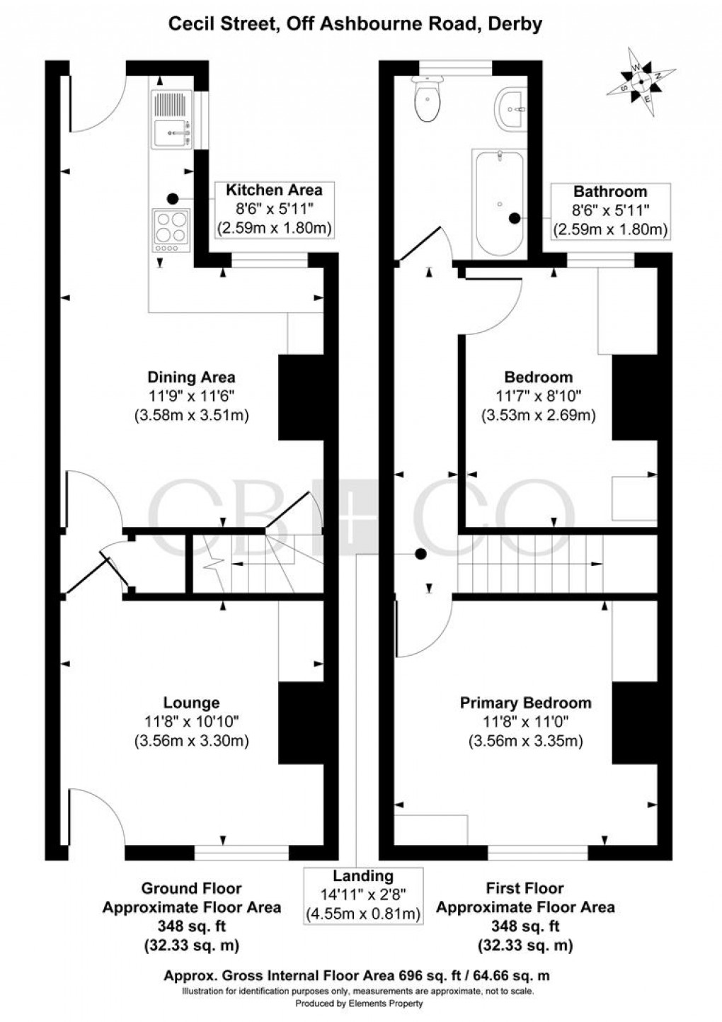 Floorplan for Cecil Street, Derby