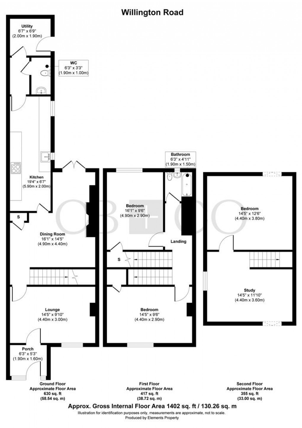 Floorplan for Willington Road, Etwall, Derby
