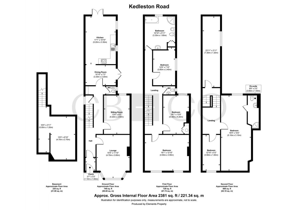 Floorplan for Kedleston Road, Derby
