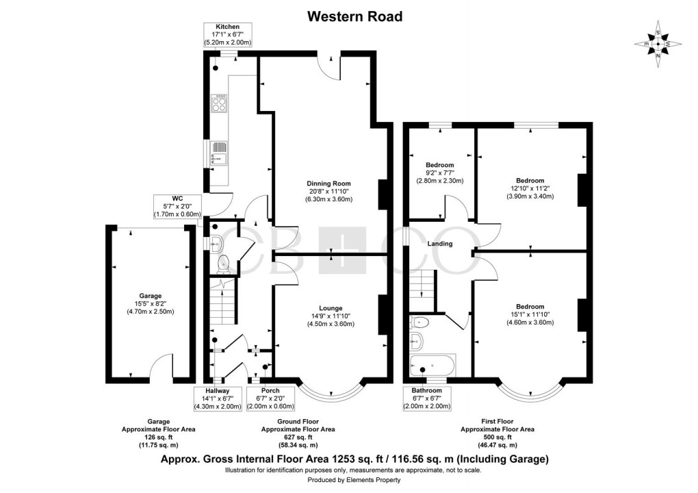 Floorplan for Western Road, Mickleover, Derby
