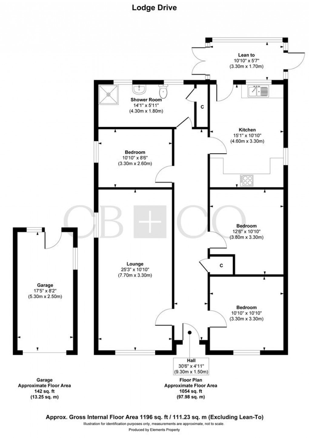 Floorplan for Lodge Drive, Belper