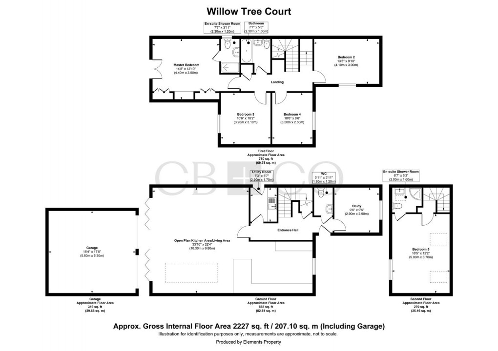 Floorplan for Willow Tree Court, Mickleover