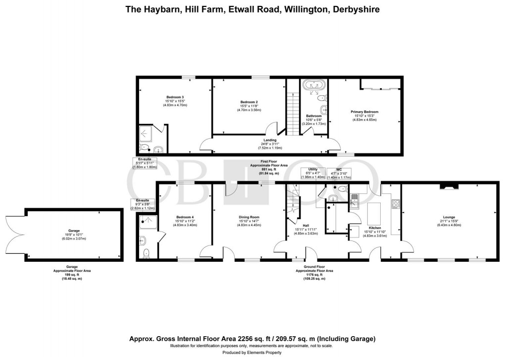 Floorplan for Etwall Road, Willington, Derby